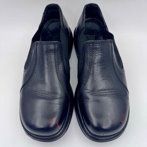 Dansko Black Leather Comfort Slip-On Clogs with Arch Support | EU 40, US 9.5-10